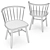 Modern Shaker Dining Set 3D model small image 5