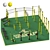 Outdoor Sports Playground Set 3D model small image 1