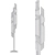 Elegant Draycott Floor Lamp 3D model small image 2