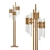 Elegant Waterfall Floor Lamp 3D model small image 1