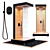 Outdoor Shower Sauna Experience 3D model small image 1