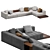 Luxury Modular sofa Minotti Goodman 3D model small image 1