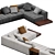 Luxury Modular sofa Minotti Goodman 3D model small image 2