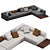 Luxury Modular sofa Minotti Goodman 3D model small image 3