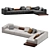 Luxury Modular sofa Minotti Goodman 3D model small image 5