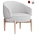 Elegant Chair Lili Furniture Design 3D model small image 2