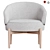 Elegant Chair Lili Furniture Design 3D model small image 4
