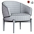 Elegant Chair Lili Furniture Design 3D model small image 5