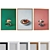 Modern Picture Frame Set in Various Finishes 3D model small image 1