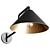 Elegant Plug-In Wall Light 3D model small image 2