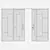 Modern Aluminium Door 215 Model 3D model small image 5