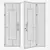 Premium Aluminium Door Model 216 3D model small image 4