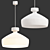 Elegant Opaline Glass Pendant Light 3D model small image 2