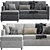 Barrett II Sectional Sofa Model 3D model small image 3
