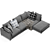 Modern B&B Italia Ray Sofa 3D model small image 4