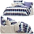 Lewis Stormy Blue Check Quilt 3D model small image 2