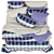 Lewis Stormy Blue Check Quilt 3D model small image 3