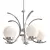 Elegant Chandelier Claudia A8055LM-5CC 3D model small image 3