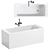 Villeroy & Boch Architectura Acrylic Bath 3D model small image 2
