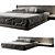 Modern Bedframe Set Wall-mount 3D model small image 1