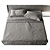 Modern Bedframe Set Wall-mount 3D model small image 3