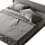 Modern Bedframe Set Wall-mount 3D model small image 4