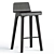 Coastal Timber Bar Stool 3D model small image 1