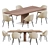 Fly Mario Ruiz Dining Set 3D model small image 1