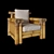 Samaya Joenfa Bamboo Living Room Chair 3D model small image 2