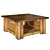 Modern Bamboo Coffee Table Set 3D model small image 5