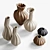 Elegant Decorative Vases Collection 3D model small image 3