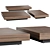 Modern Minimalist Molteni&C MARTEEN Coffee Tables 3D model small image 1