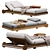 Elegant Portofino Sun Lounger Design 3D model small image 1