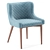 Cady Velvet Dining Chair Olive 3D model small image 1