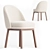 Sleek Wayne Dining Chair 3D model small image 1