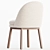 Sleek Wayne Dining Chair 3D model small image 3