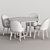 Modern Dining Set 2017 Kit 3D model small image 3