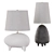 Modern Tiptoe Table Lamp Duo 3D model small image 1