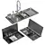 Asras Sink Set Bundle 3D model small image 1