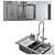 Asras Sink Set Bundle 3D model small image 2