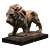 Regal Lion Statues 3D model small image 3