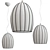 Elegant Salice Pendant Lamp by Siru 3D model small image 1