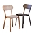 Karimoku Castor Plus Dining Chair 3D model small image 2