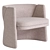 Modern Cursa Lounge Chair 3D model small image 2