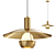 Disco Brass LED Pendant Light 3D model small image 1