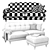 Ikea Esseboda 3-Seat Sofa Set 3D model small image 5