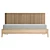 Koppar Queen Bed, Teak Wood 3D model small image 4