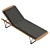 Luxury Bamboo Sun Lounger Chair 3D model small image 5