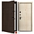 Metal Entry Door B-82 (Bulat) 3D model small image 1
