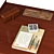 Luxury Mid Century Office Set 3D model small image 7